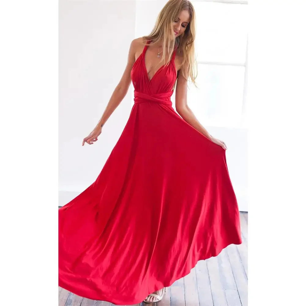 Women’s Multiway Wrap Maxi Dress For Parties & Bridesmaids